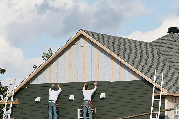 Professional Siding Installation technician working in Harmony, PA